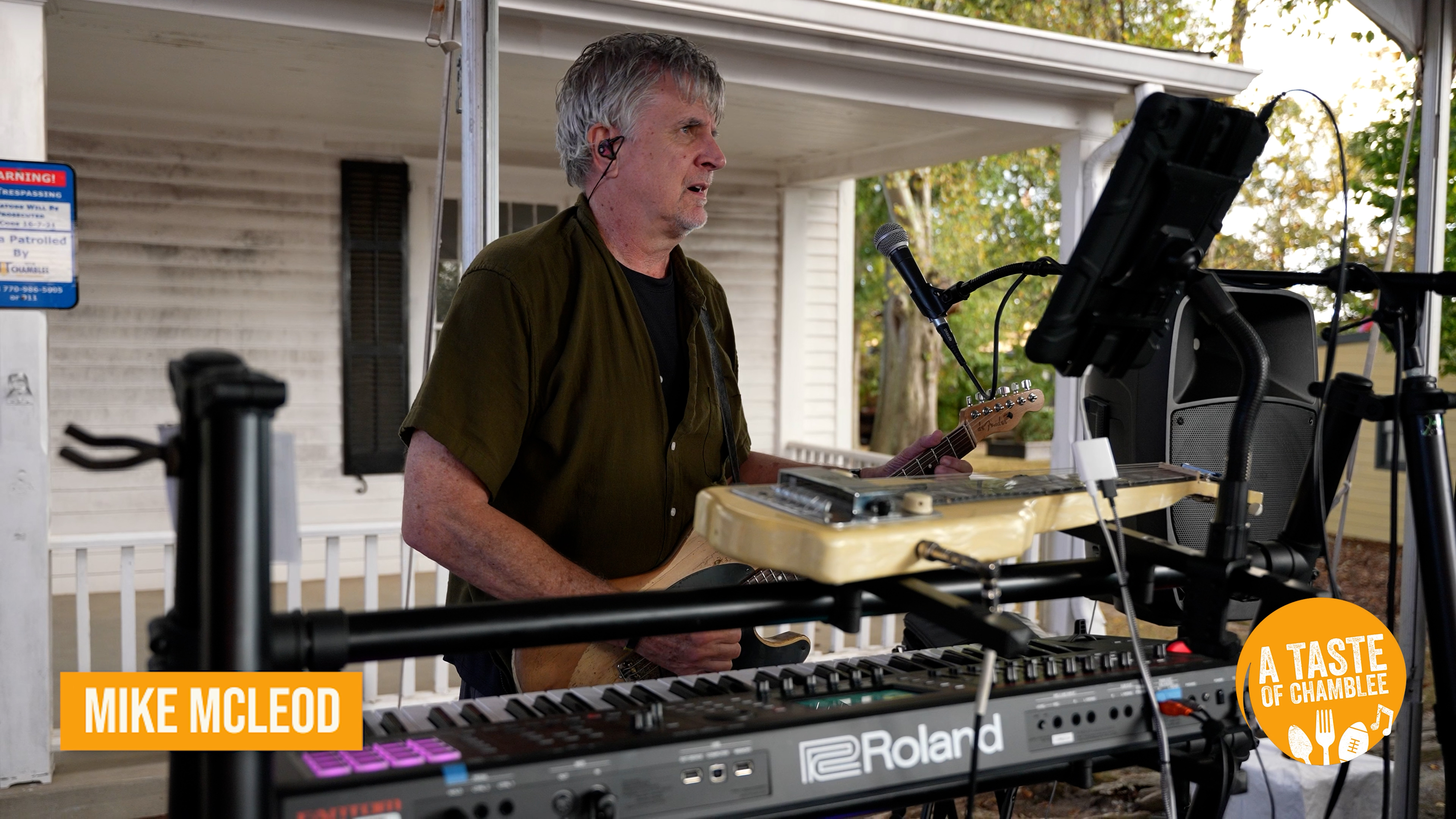 Mike McLeod with his full rig at Taste of Chamblee 2025